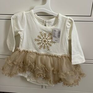 BABY GIRL LONG SLEEVE ONSIE WITH TUTU